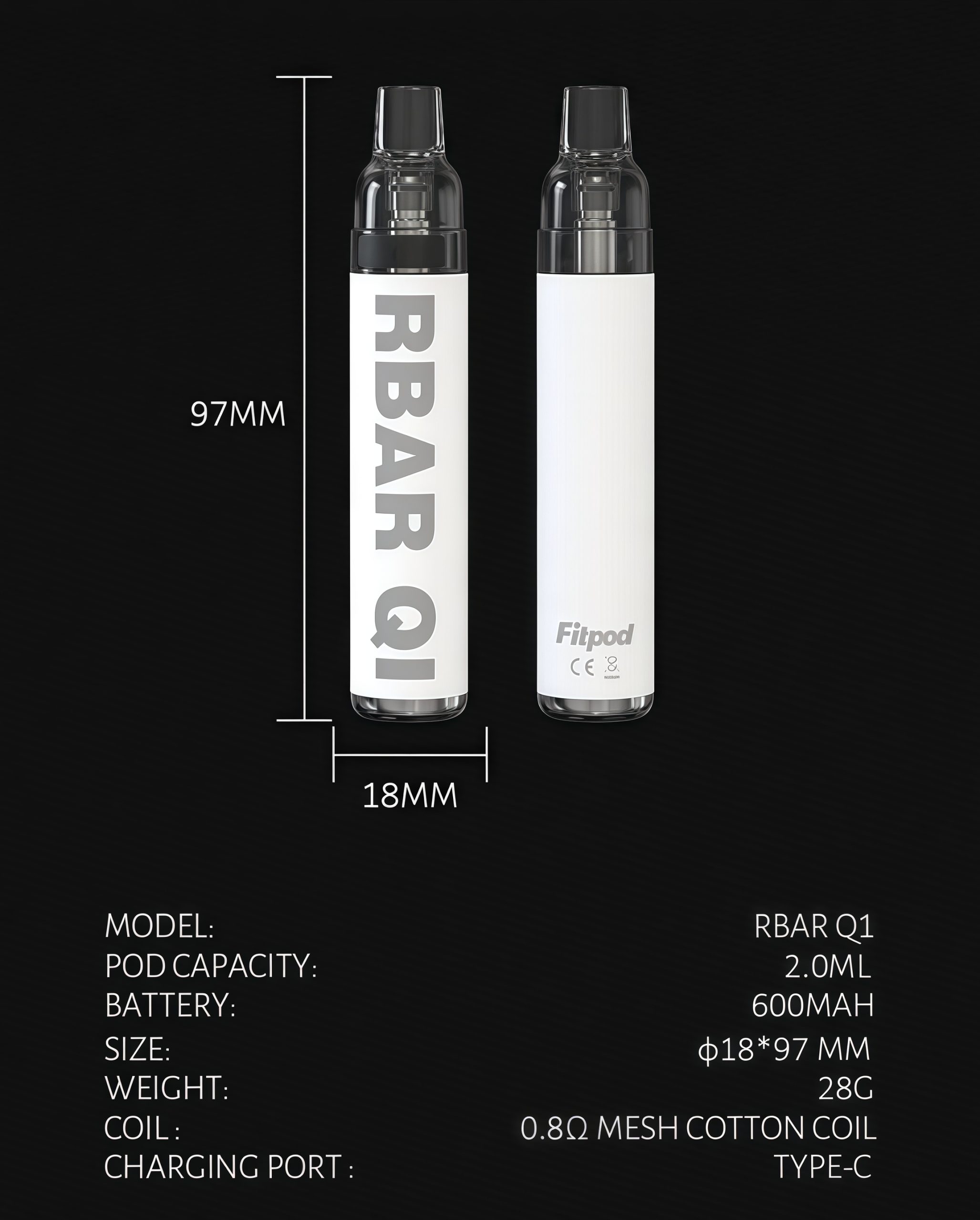 fitpod rbar q1 可重複注油