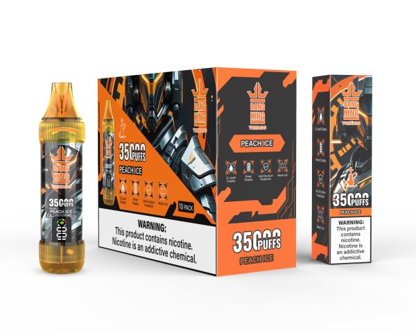 bang king 35000口一次性電子煙 wsf Bang King 35000 Puffs 桃子冰 霧森坊 600x480