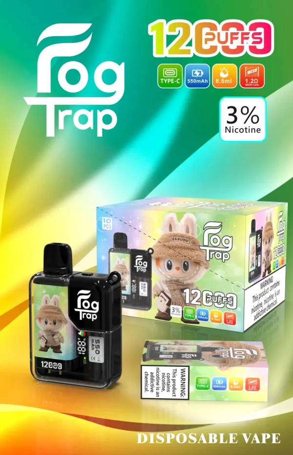 fog trap 12000口 蠟筆小新聯名 拋棄式電子煙 霧森坊