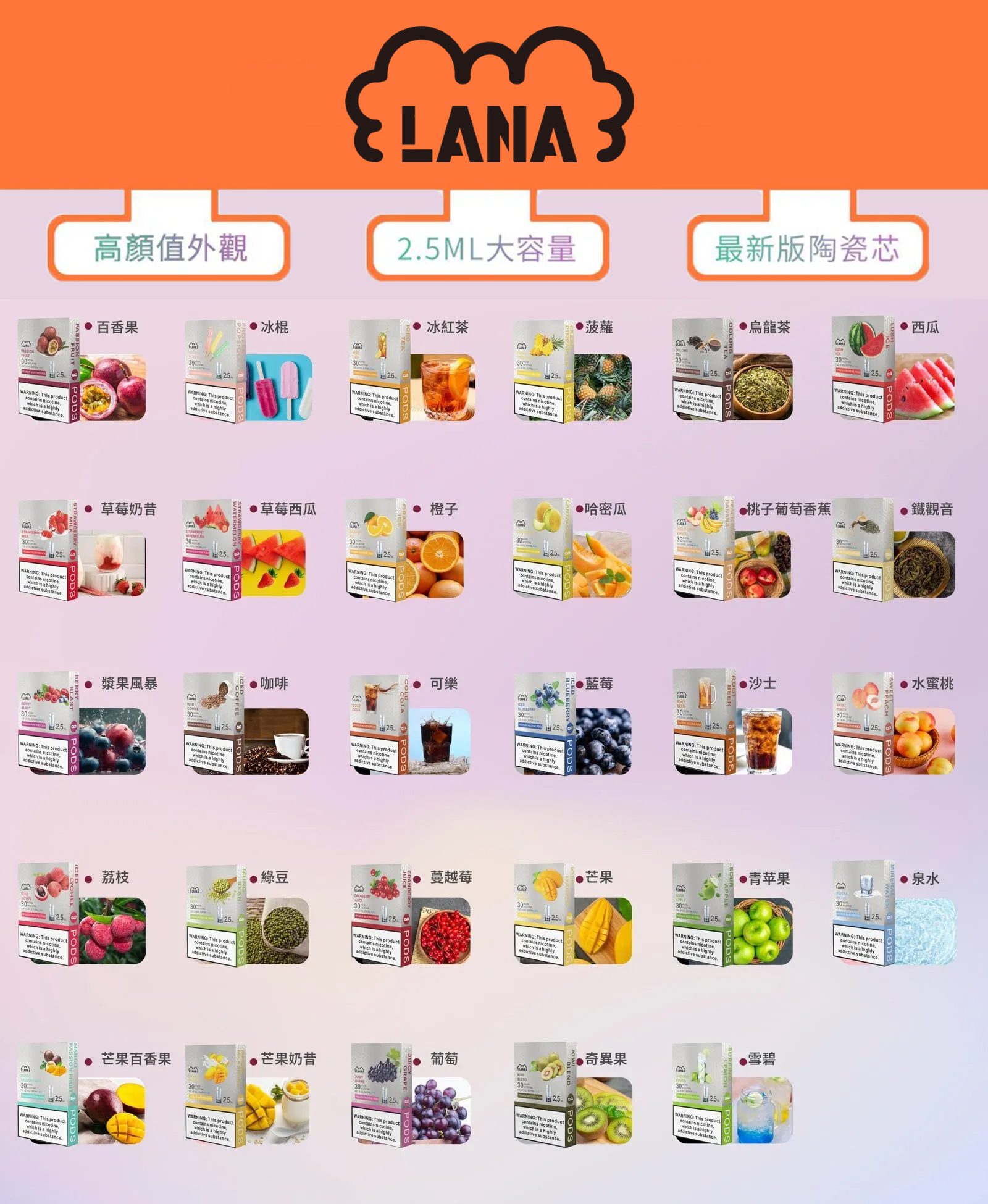 lana 煙彈（一盒3入） 霧森坊