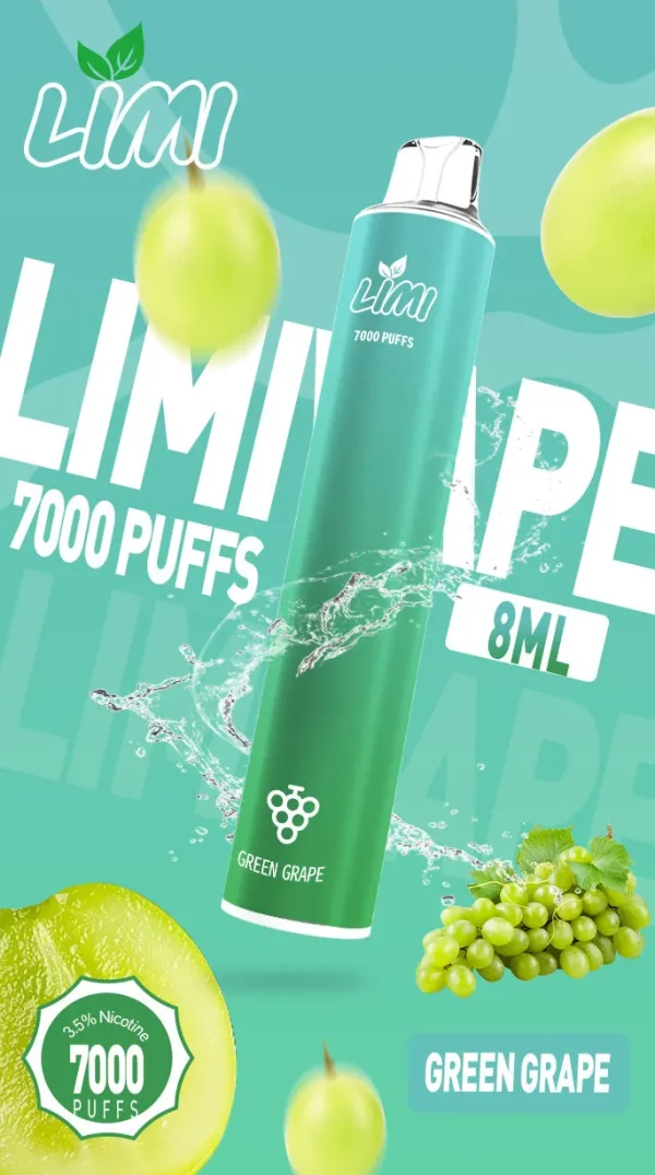 霧森坊 LIMI 7000 PUFFS 一次性拋棄式 日本青提 600x1075