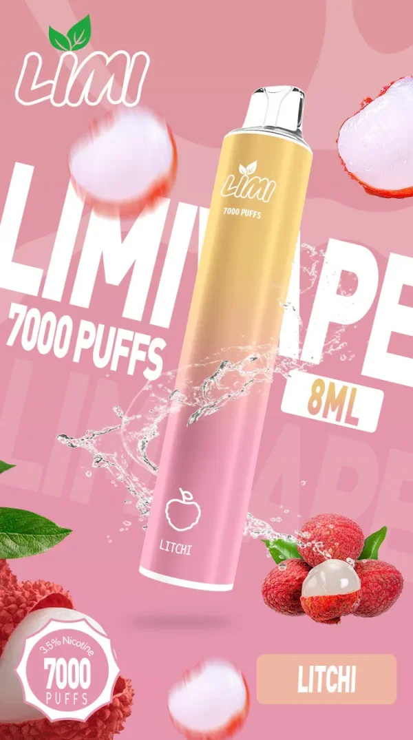 霧森坊 LIMI 7000 PUFFS 一次性拋棄式 清甜荔枝 600x1075
